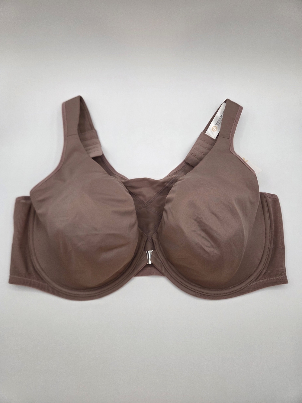 NWT 44DD Front Close Plunge Back Posture Correcting Full Coverage Unlined Bra
